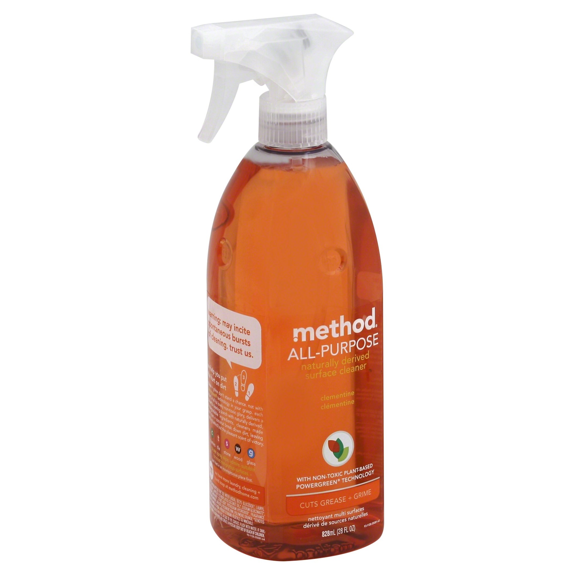 slide 1 of 3, Method Clementine All Purpose Cleaning Spray, 28 fl oz