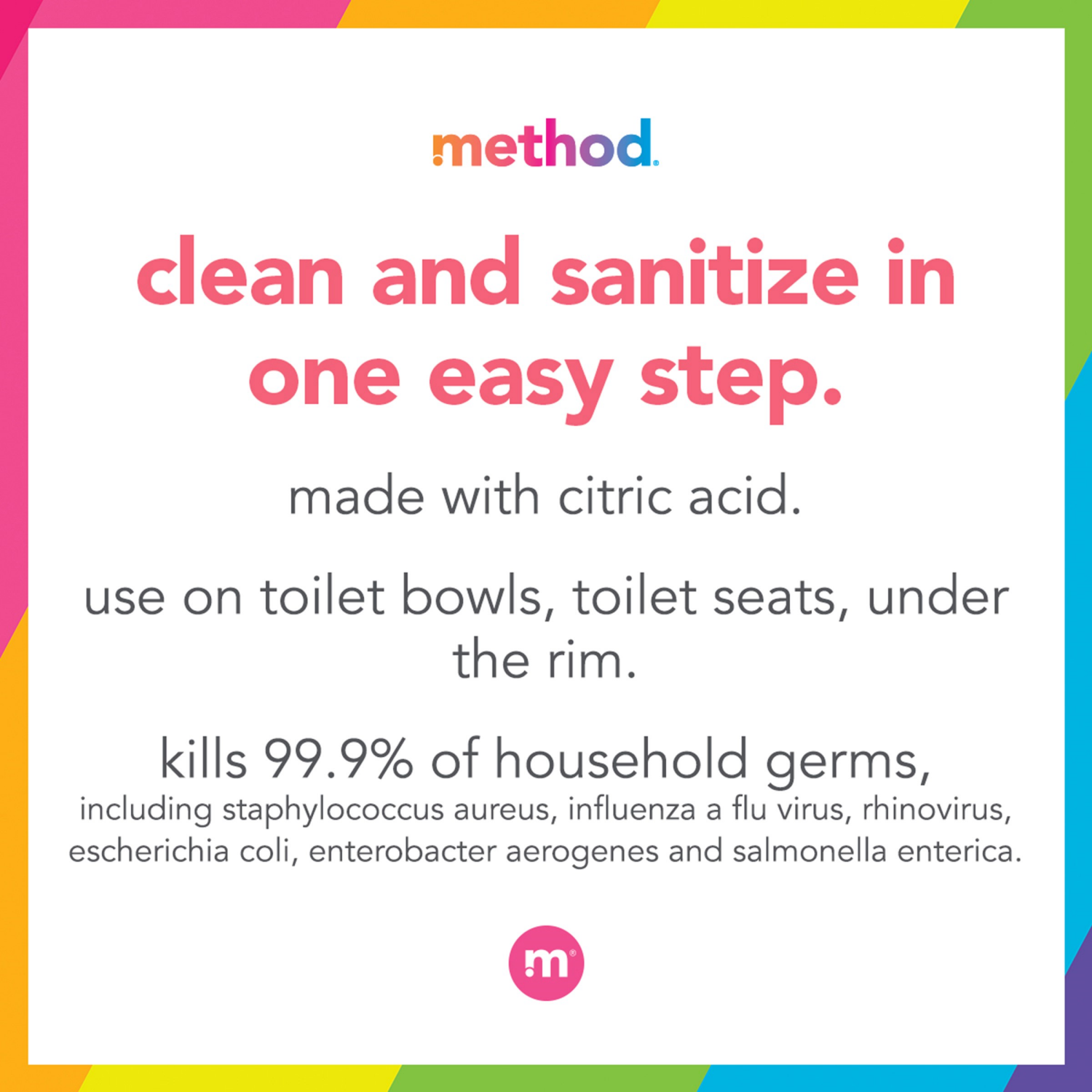slide 3 of 4, method Antibacterial Spearmint Toilet Cleaner 24 fl oz, 24 fl oz