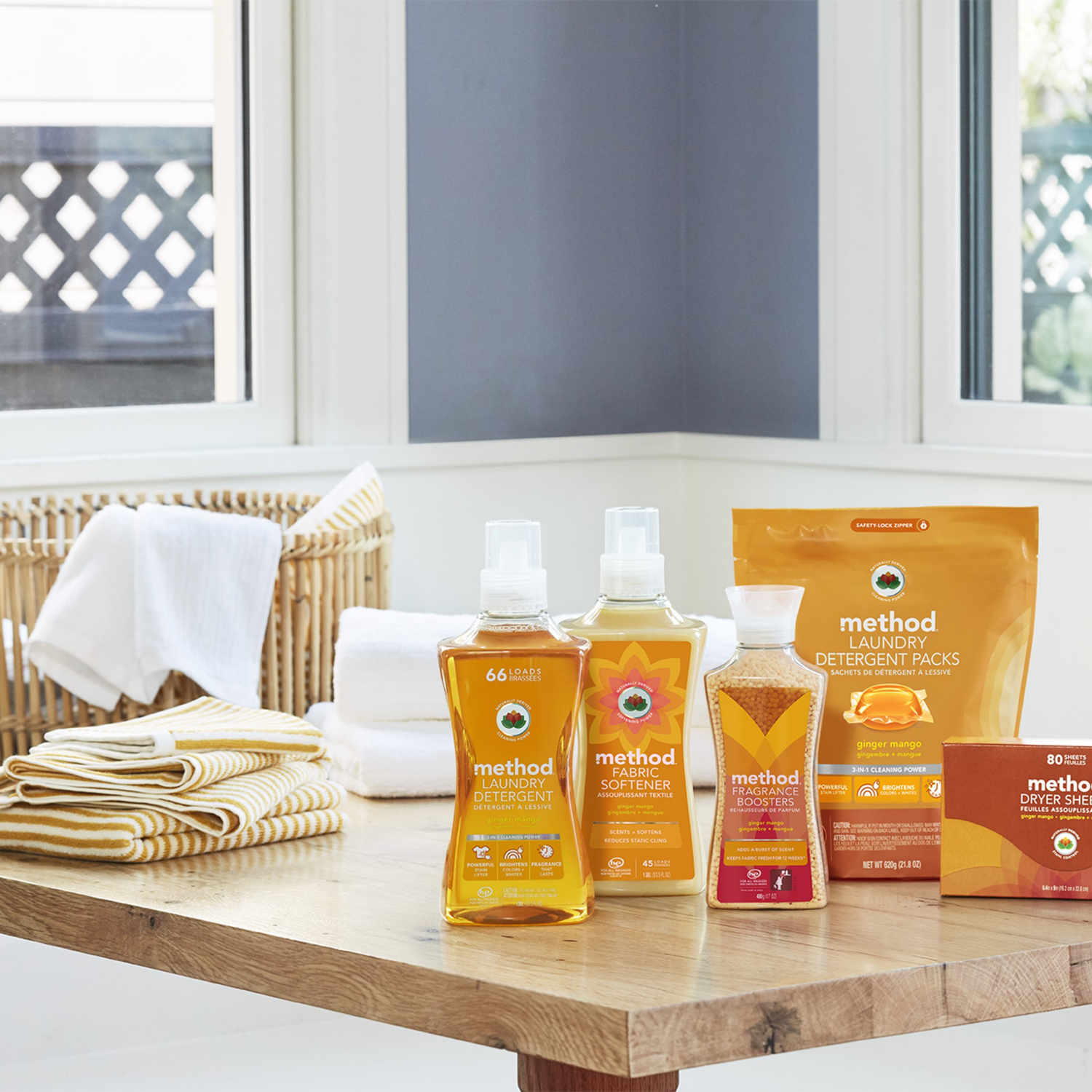 slide 6 of 6, method Fabric Softener, Ginger Mango, 53.5 Ounces, 45 Loads, 53.5 fl oz