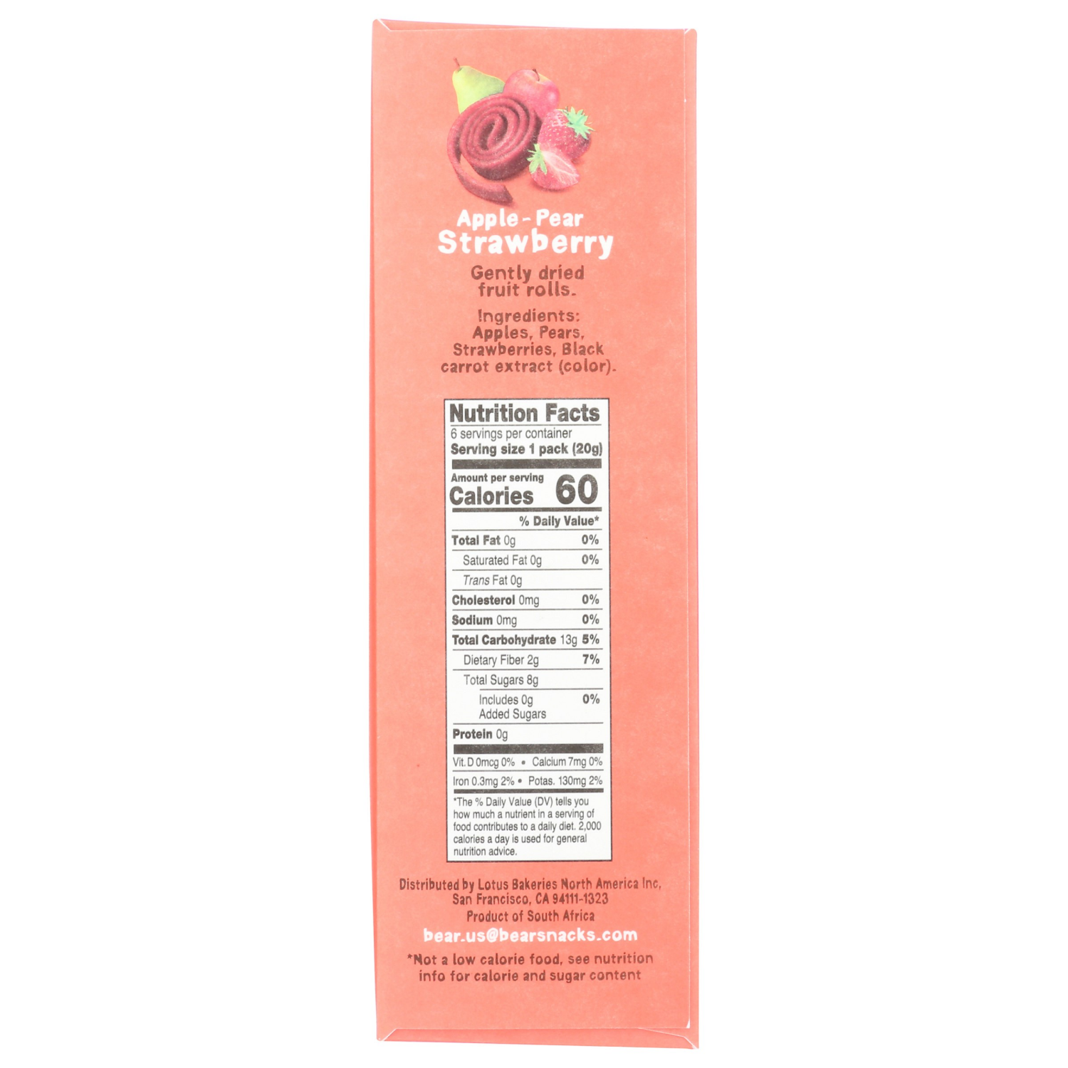 slide 3 of 3, BEAR Apple-Pear Raspberry/Apple-Pear Strawberry Fruit Rolls Variety Pack 12 - 2 Roll Packs, 12 ct