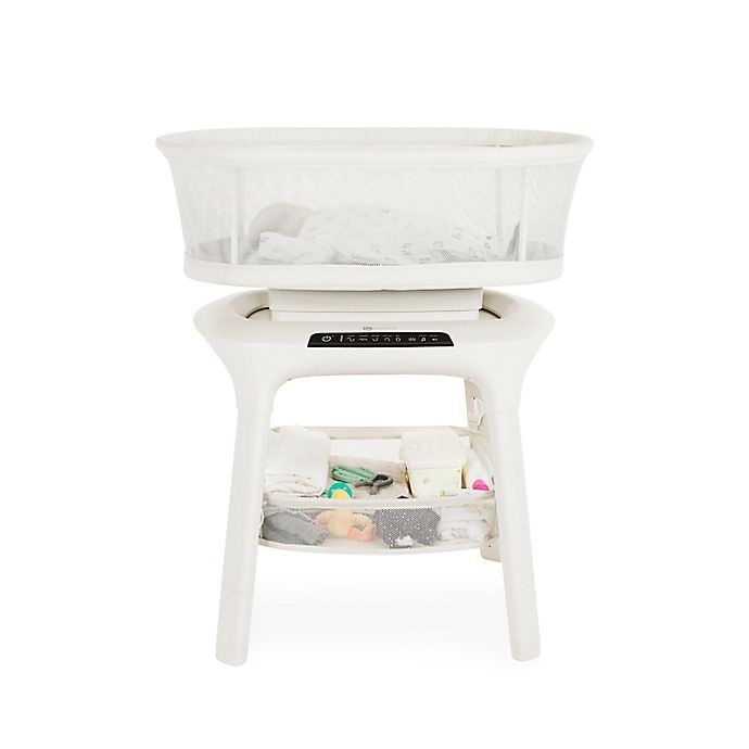 slide 4 of 4, 4moms mamaRoo sleep Bassinet Storage Basket - Birch, 1 ct