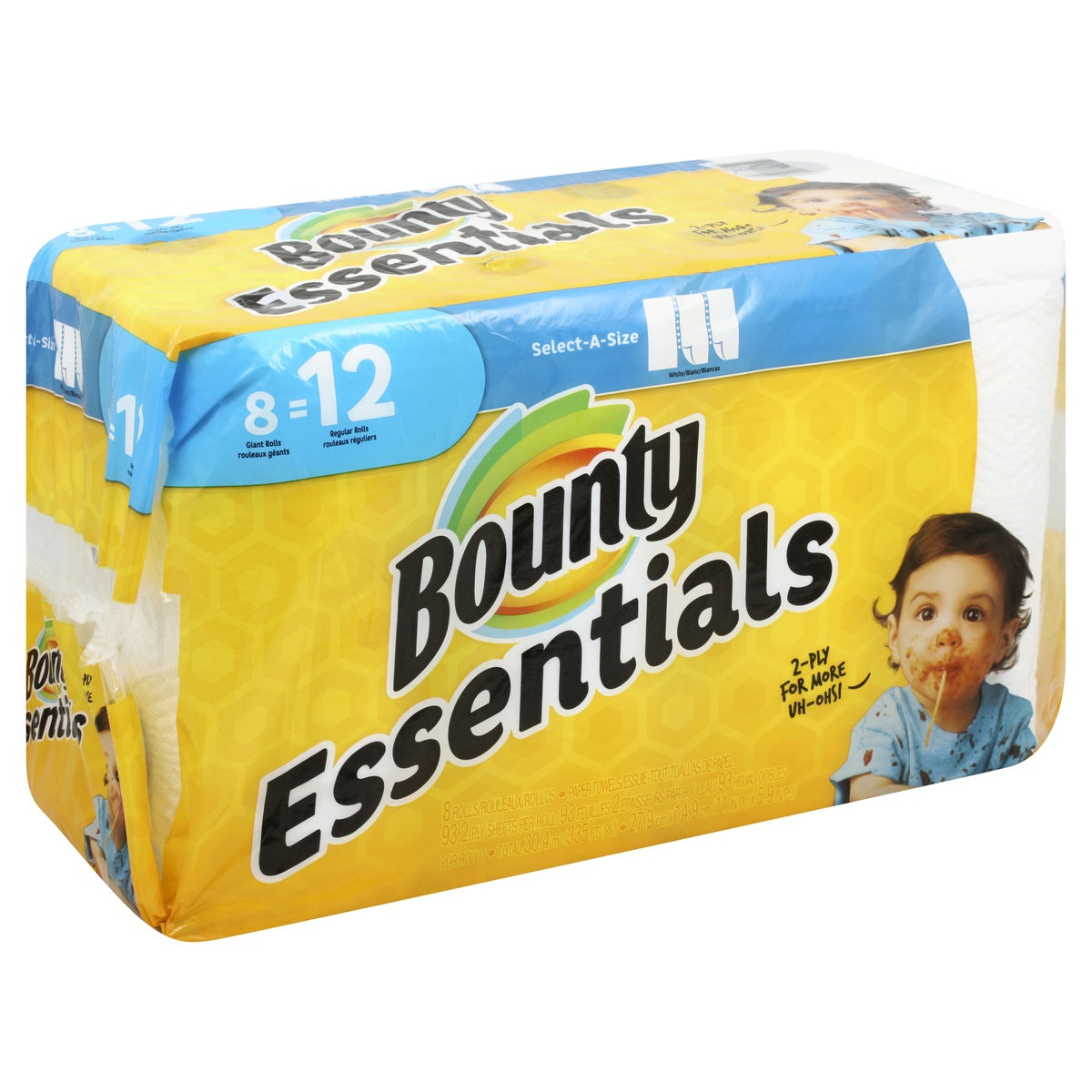 slide 1 of 1, Bounty Paper Towels 8 ea, 8 ct