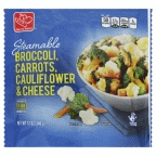 slide 1 of 1, Harris Teeter Steamable Broccoli, Carrots, Cauliflower & Cheese, 12 oz