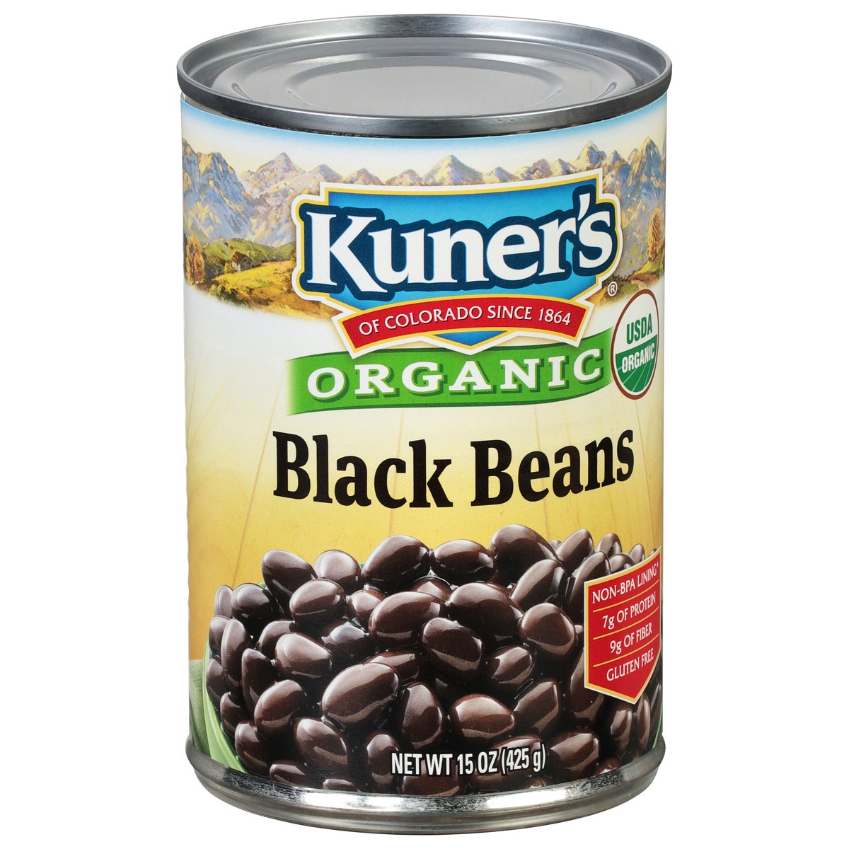 slide 2 of 9, Kuner's Organic Black Beans 15 oz, 15 oz