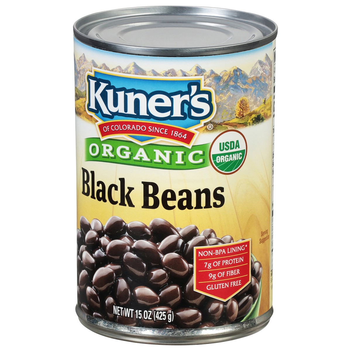 slide 9 of 9, Kuner's Organic Black Beans 15 oz, 15 oz