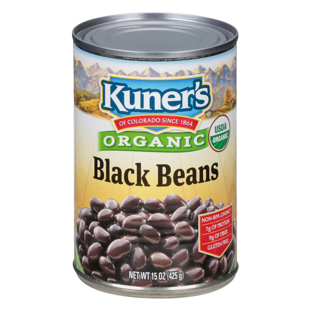 slide 1 of 1, Kuner's Organic Black Beans, 15 oz