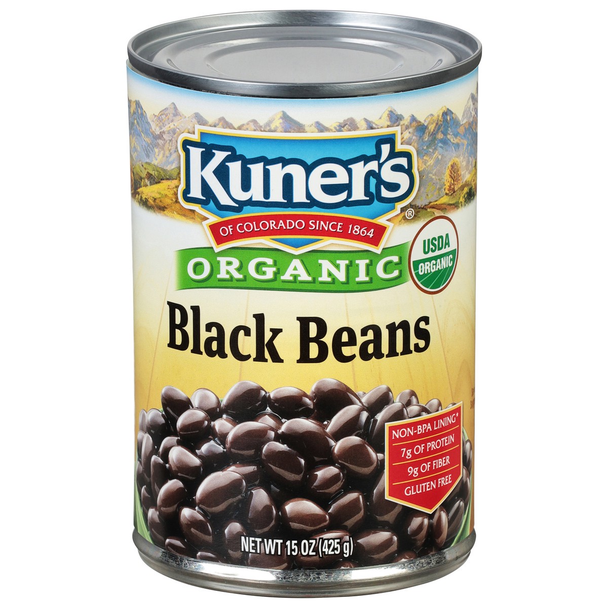 slide 1 of 9, Kuner's Organic Black Beans 15 oz, 15 oz