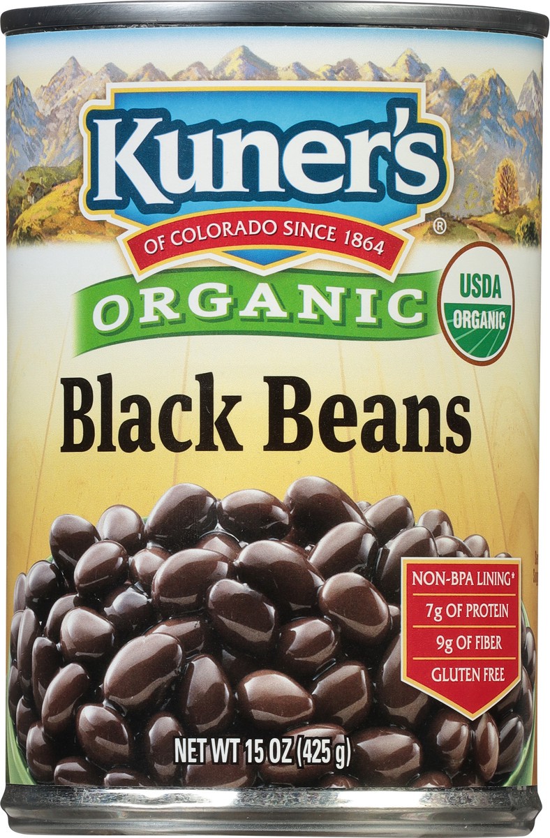 slide 6 of 9, Kuner's Organic Black Beans 15 oz, 15 oz