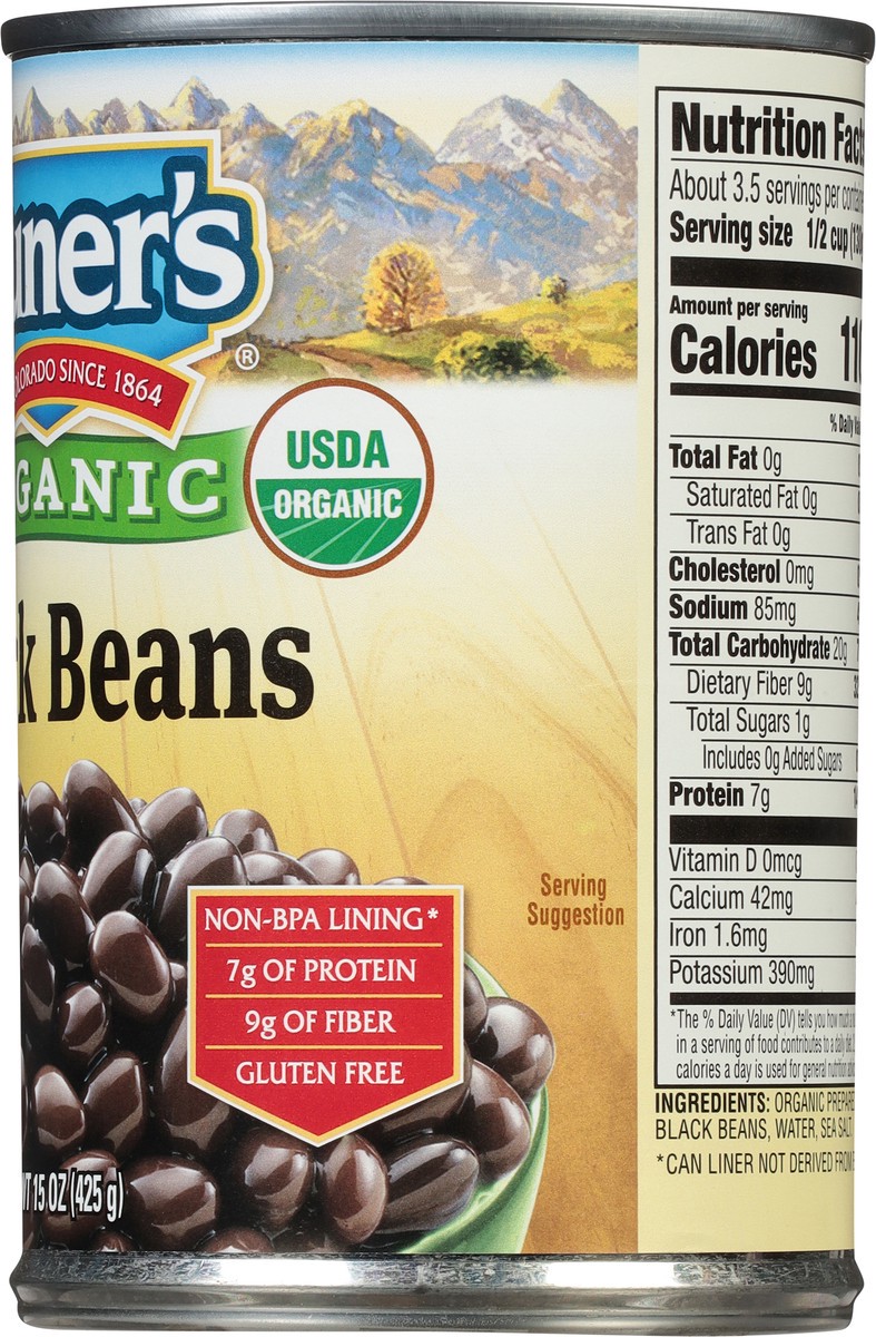 slide 5 of 9, Kuner's Organic Black Beans 15 oz, 15 oz