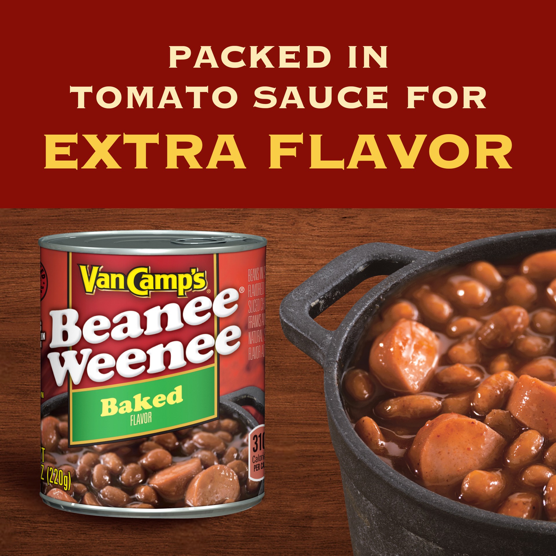 slide 5 of 5, Van Camp's Baked Beanee Weenee, Canned Food, 7.75 oz., 7.75 oz