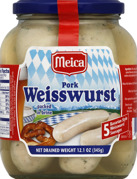 slide 1 of 1, Meica Weisswurst 12.1 oz, 12.1 oz