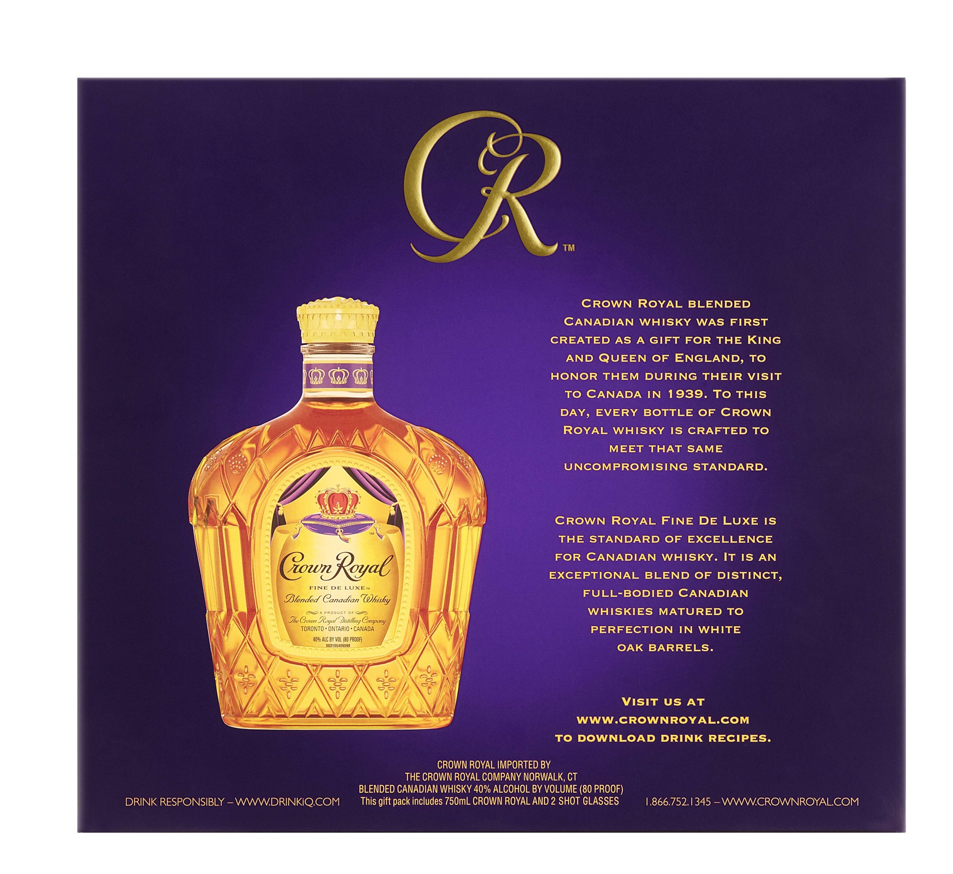 slide 8 of 8, Crown Royal Deluxe Gift, 750 ml