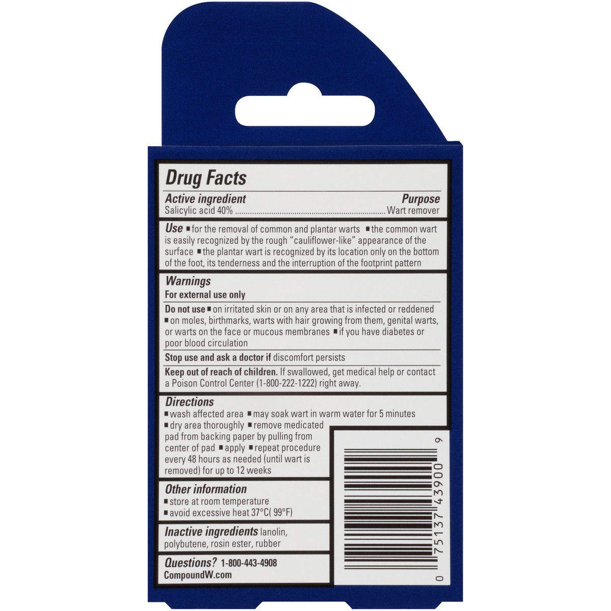 slide 9 of 10, Compound W Maximum Strength One Step Invisible Wart Remover Strips, 14 Count, 14 ct