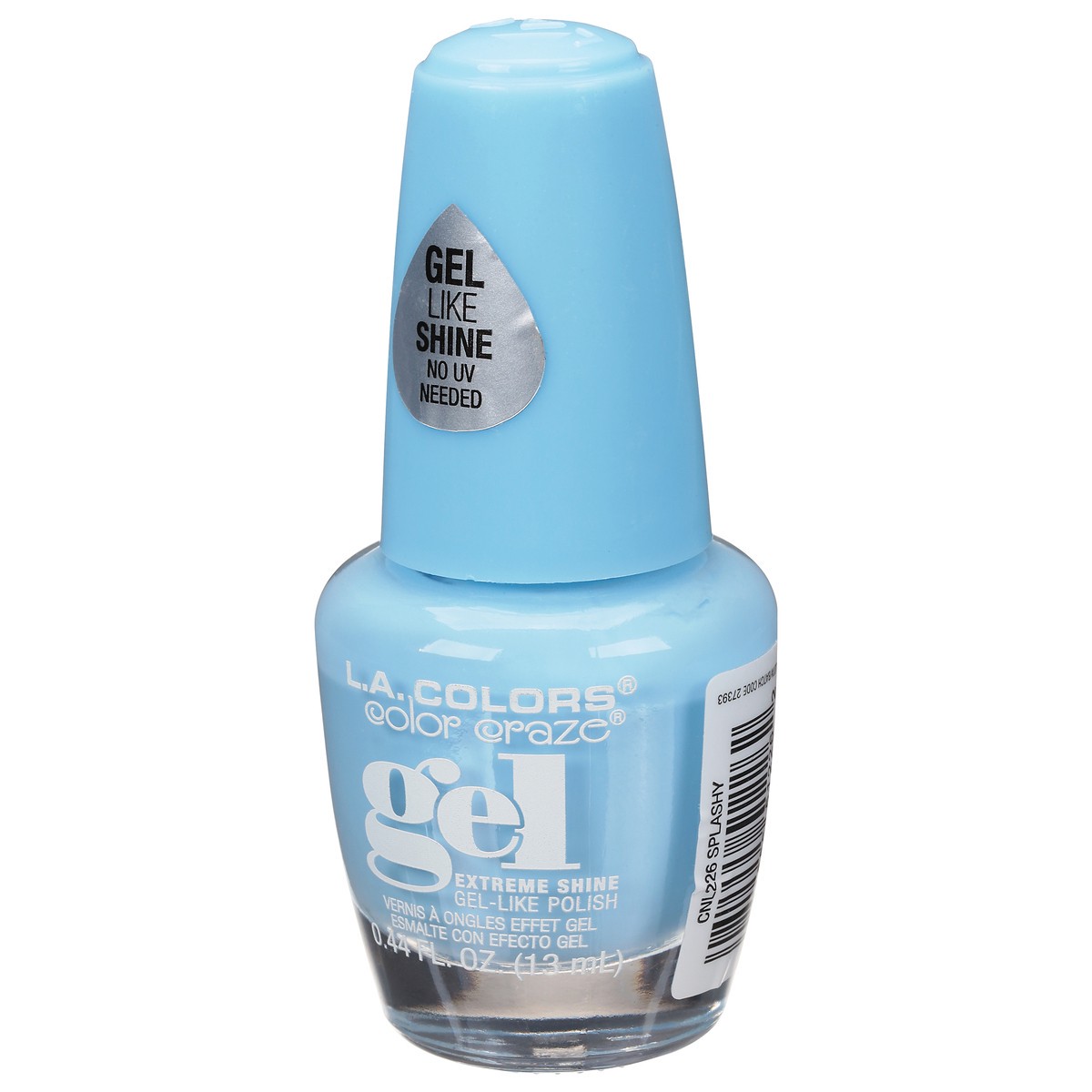 slide 2 of 10, L.A. Colors Color Craze CNL226 Splashy Gel Extreme Shine Nail Polish 0.44 fl oz, 0.44 fl oz