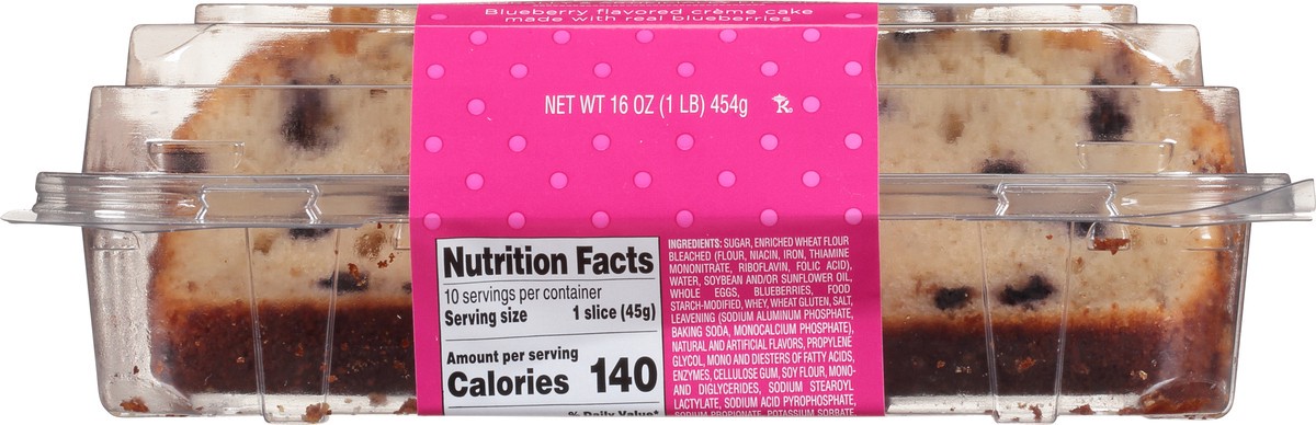 slide 10 of 17, Sweet P's Bake Shop Sliced Blueberry Creme Cake 16 oz, 16 oz