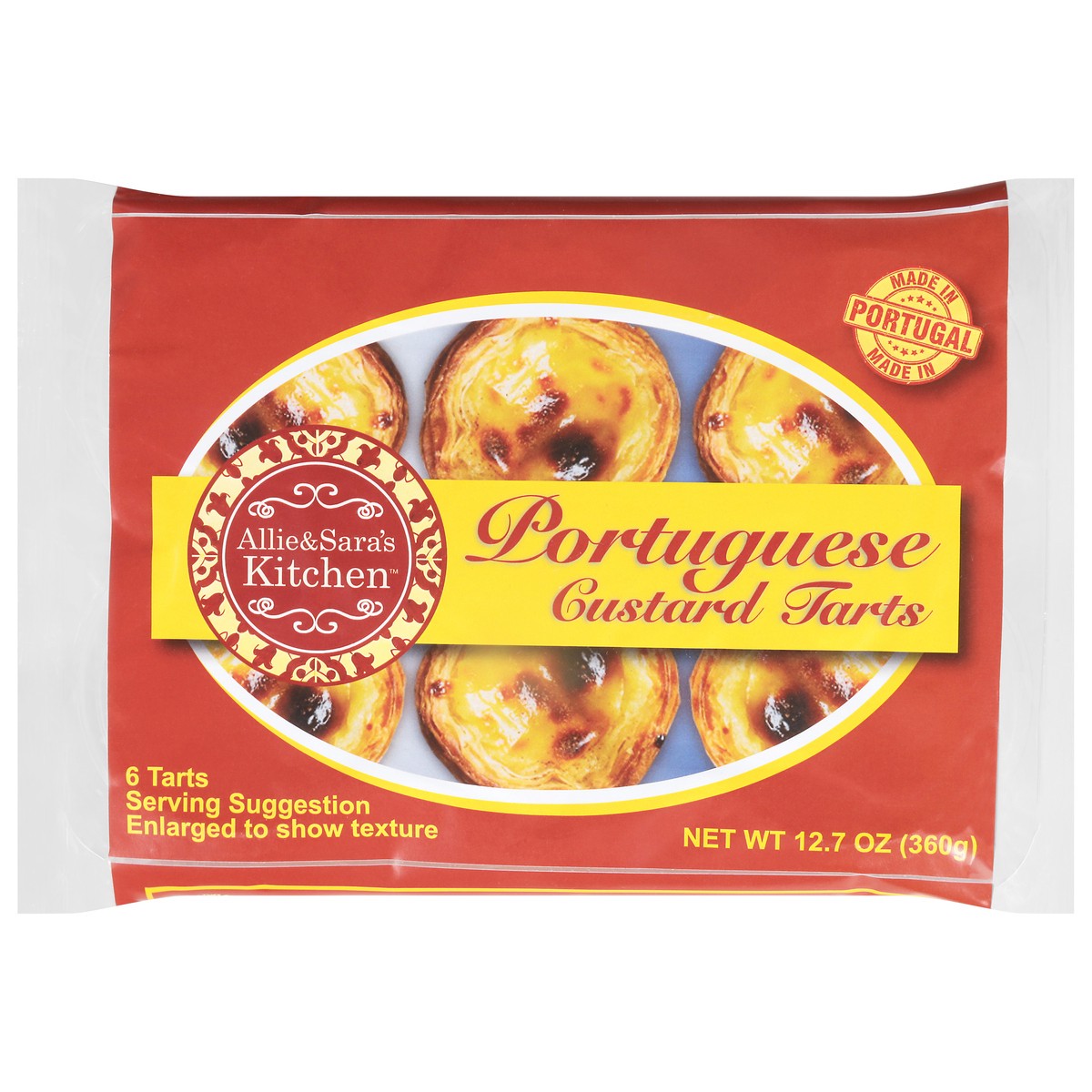 slide 4 of 4, Allie N Saras Kitchen Tarts Portugese Custard - 12.7 OZ, 12.7 oz