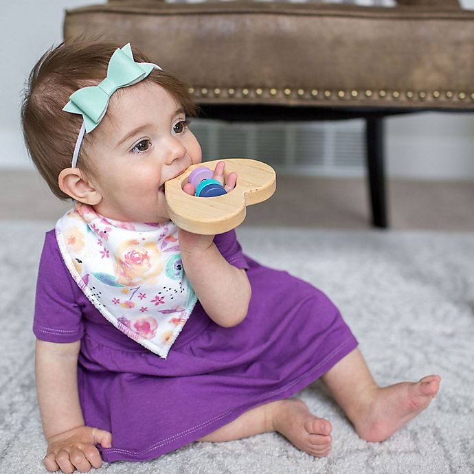 slide 2 of 5, Copper Pearl Bloom Bandana Bibs, 4 ct