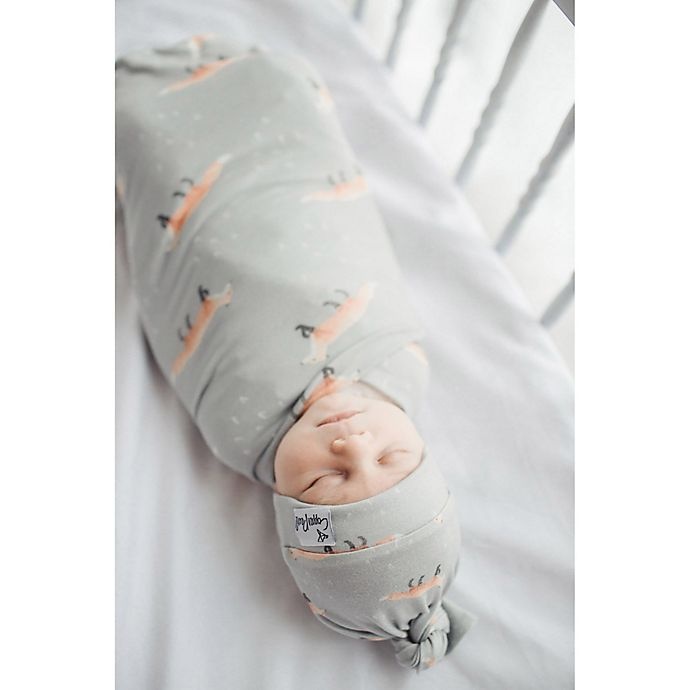 slide 4 of 8, Copper Pearl Swift Fox Swaddle Blanket - Orange/White, 1 ct