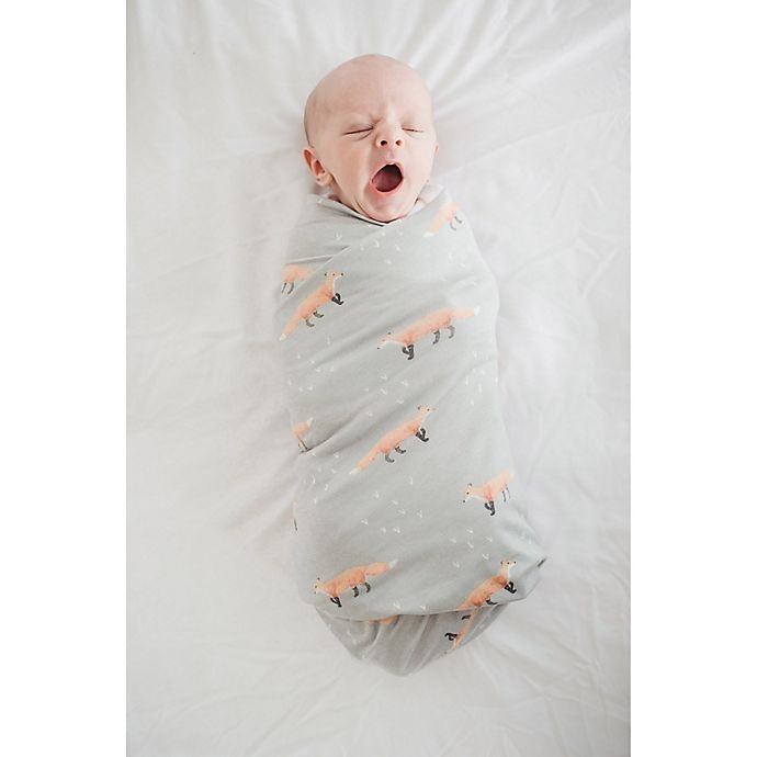 slide 8 of 8, Copper Pearl Swift Fox Swaddle Blanket - Orange/White, 1 ct