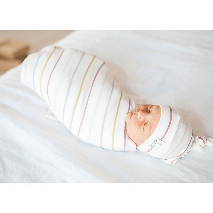 slide 4 of 7, Copper Pearl Piper Knit Swaddle Blanket - White, 1 ct