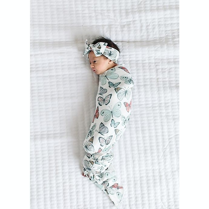 slide 3 of 5, Copper Pearl Butterfly Swaddle Blanket, 1 ct