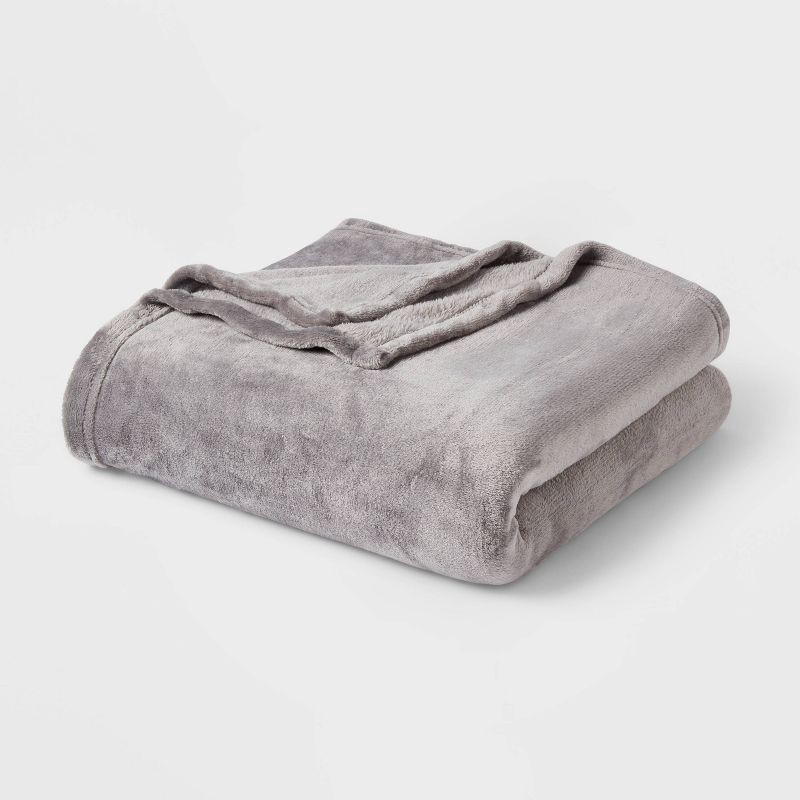 slide 4 of 9, 5pc Full/Queen Solid Microfiber Reversible Decorative Bed Set with Throw White - Room Essentials™, 1 ct