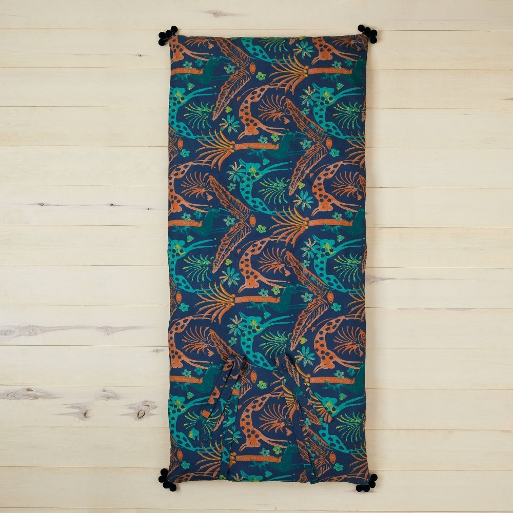 slide 4 of 5, Printed Lounge Pillow Jungle Print Indigo - Opalhouse designed with Jungalow, 1 ct