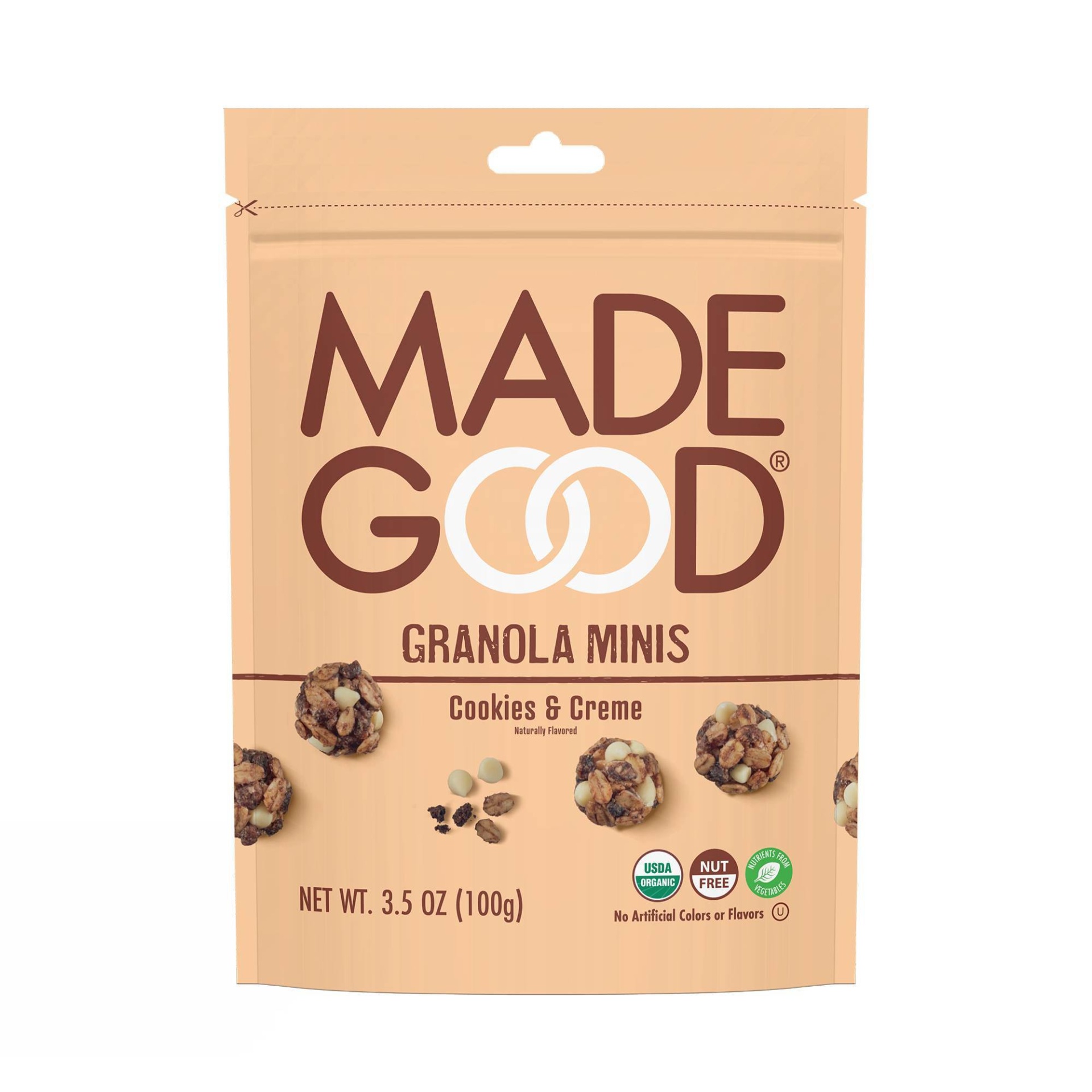 slide 1 of 3, MadeGood Cookies & Crème Organic Granola Minis - 3.5oz, 3.5 oz
