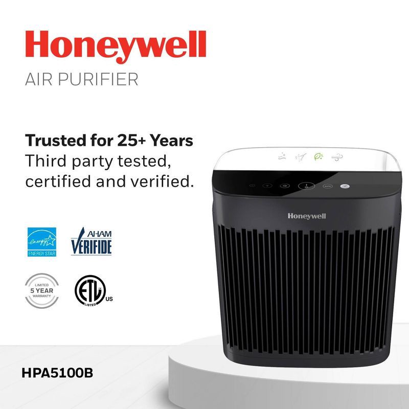 slide 11 of 11, Honeywell Insight HEPA Air Purifier HPA5100B Black, 1 ct