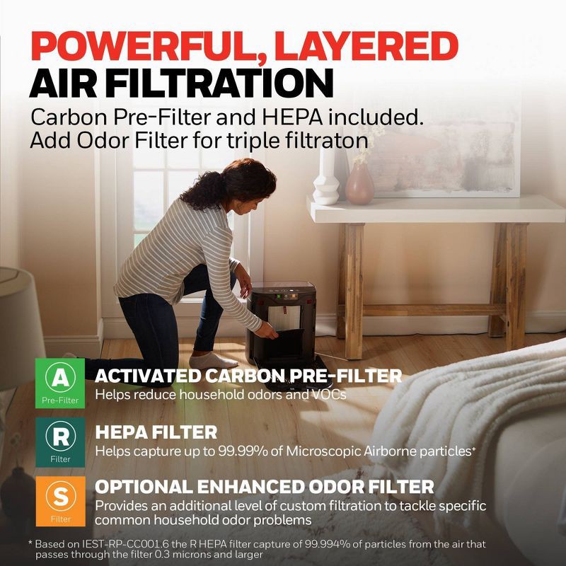 slide 8 of 11, Honeywell Insight HEPA Air Purifier HPA5100B Black, 1 ct