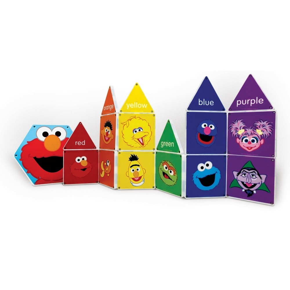 slide 5 of 7, Magna-Tiles Sesame Street - Colors with Elmo, 1 ct