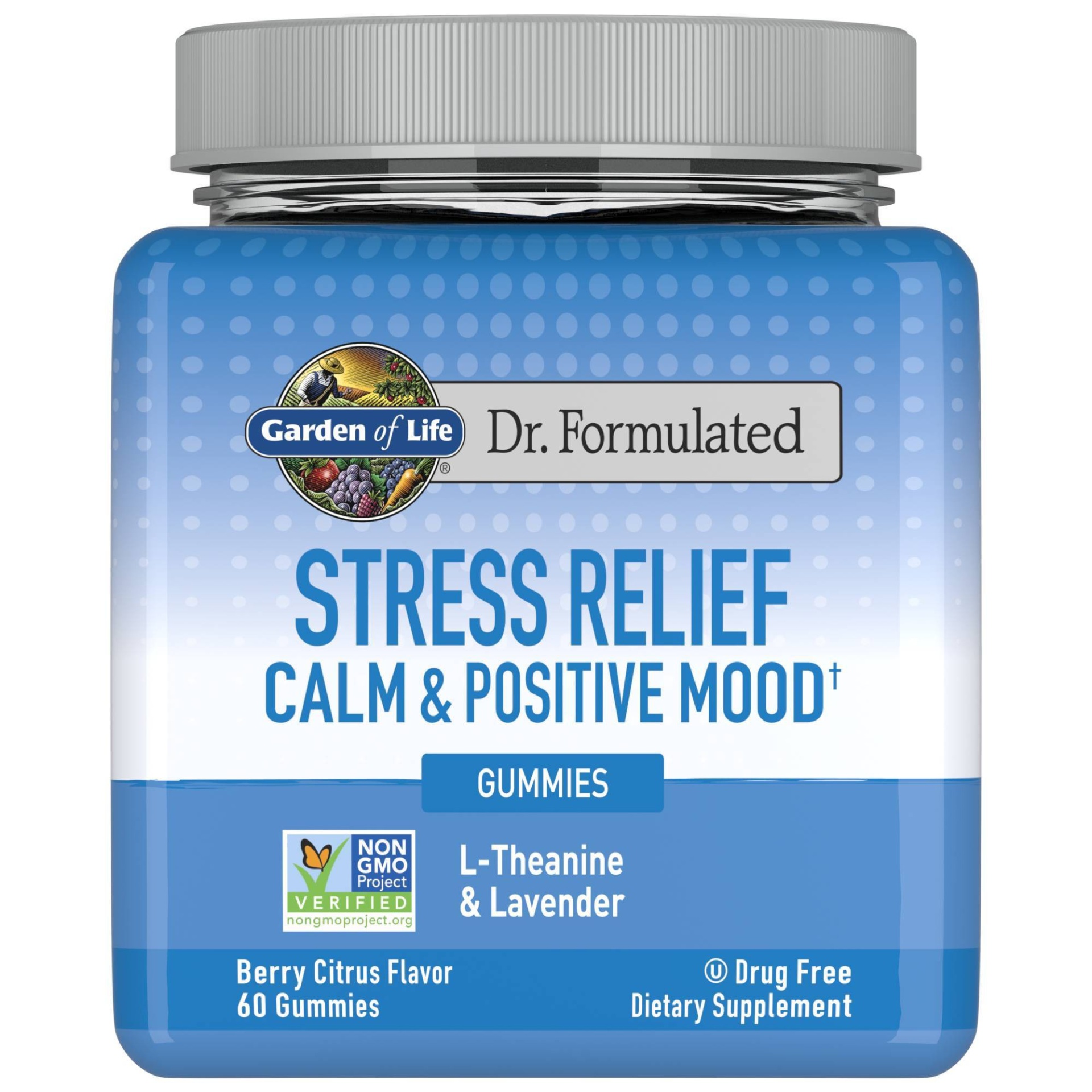 slide 1 of 4, Garden of Life Dr. Formulated Adult Stress Relief Gummy, 60 ct