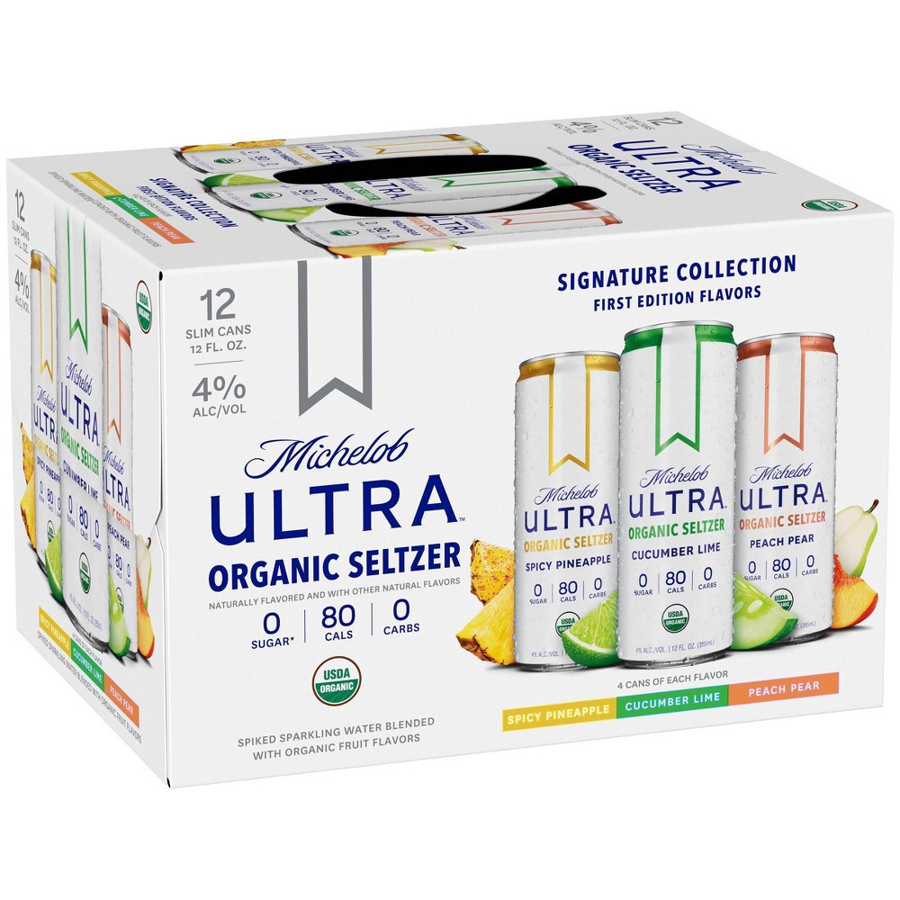 slide 5 of 9, Michelob Ultra Organic Hard Seltzer Variety Pack, 12 ct; 12 fl oz