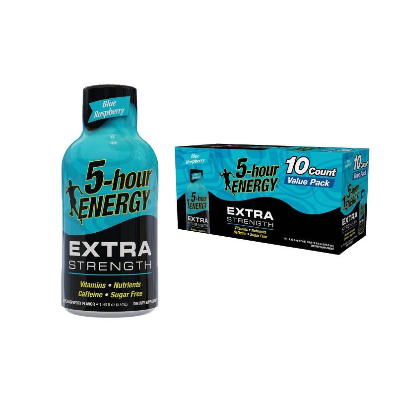 slide 1 of 1, 5 Hour Energy Extra Strength Energy Shot - Blue Raspberry - 10ct, 10 ct