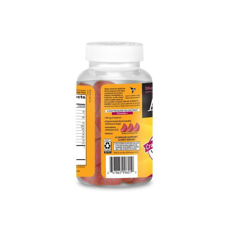 slide 2 of 3, Airborne Vitamin C Immune Support Gummy - Pomegranate & Berry - 63ct, 63 ct