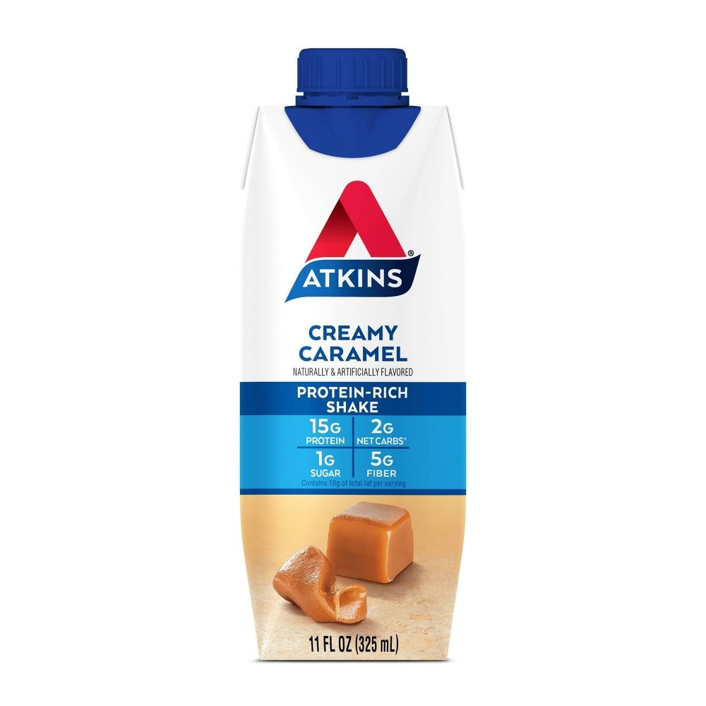 slide 2 of 5, Atkins Ready to Drink Energy Shake - Creamy Caramel, 4 ct