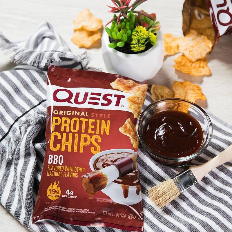 slide 4 of 6, Quest Nutrition Protein Chips - BBQ - 1.1oz/4ct, 1.1 oz, 4 ct