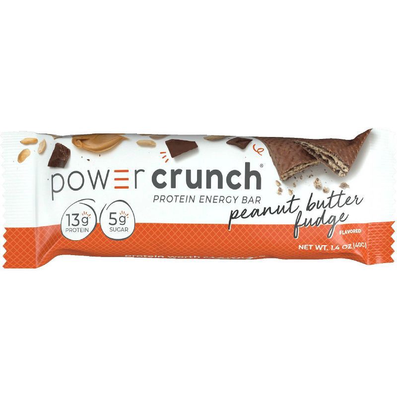 slide 2 of 6, Power Crunch Peanut Butter Fudge Wafer Protein Energy Bar - 5pk, 5 ct