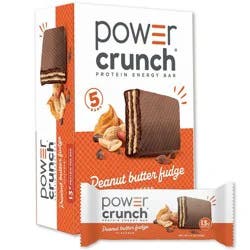 Power Crunch Peanut Butter Fudge Wafer Whey Protein Energy Bars - 13g Protein - 5ct: No Artificial Colors, No Artificial Flavors