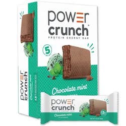 Power Crunch Chocolate Mint Wafer Whey Protein Energy Bars 13g Protein - 5ct