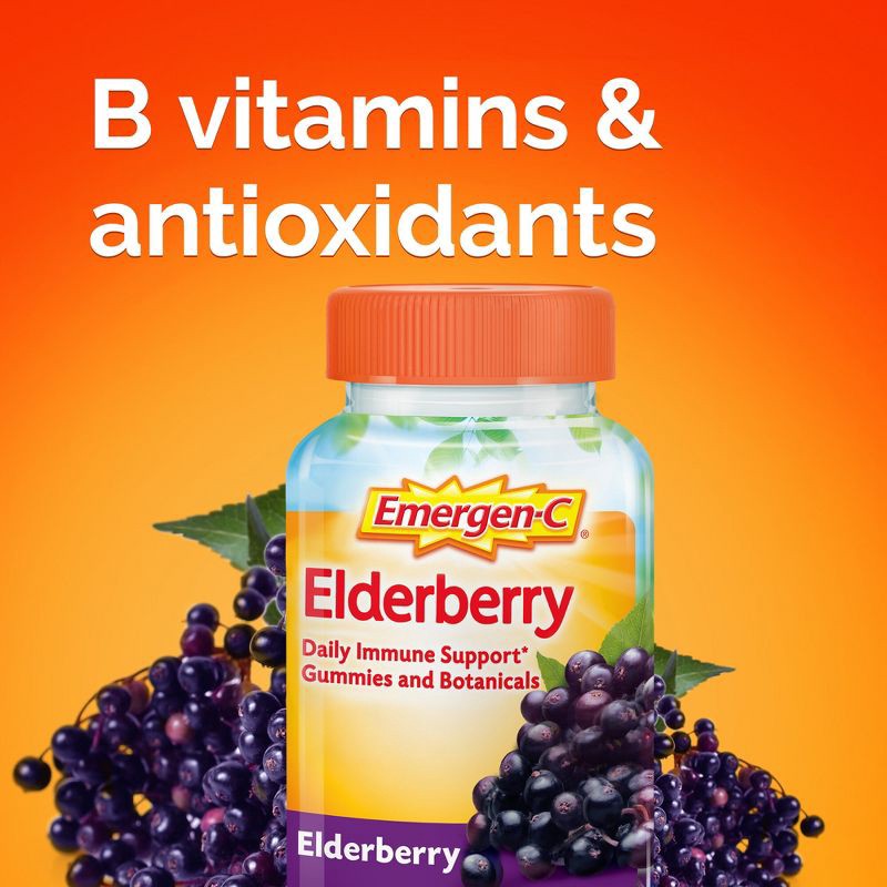 slide 6 of 8, Emergen-C Elderberry Gummies - 36ct, 36 ct