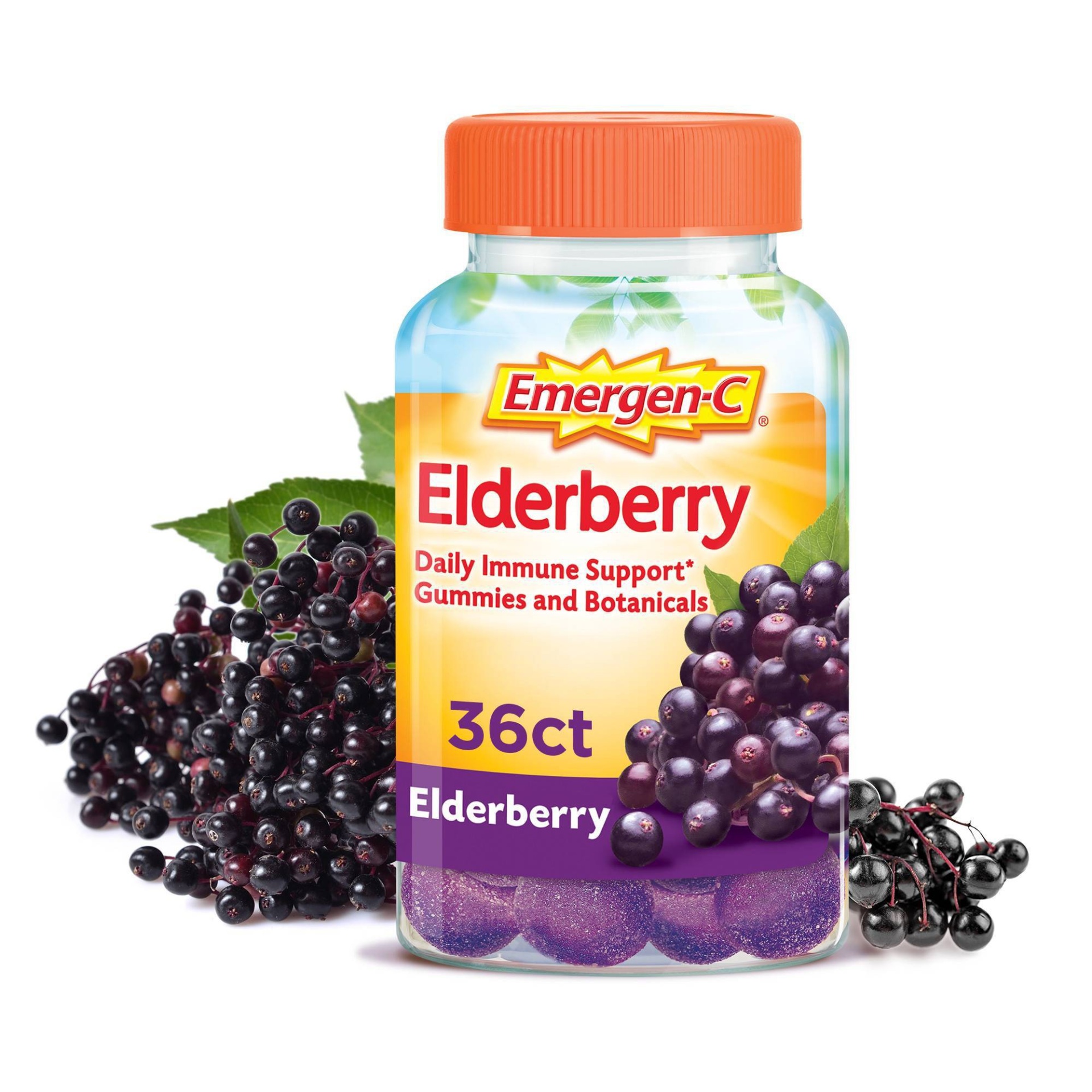 EmergenC Elderberry Gummies 36ct 36 ct Shipt
