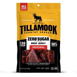 Tillamook Country Smoker Zero Sugar Original Beef Jerky - 13g Protein - 6.5oz