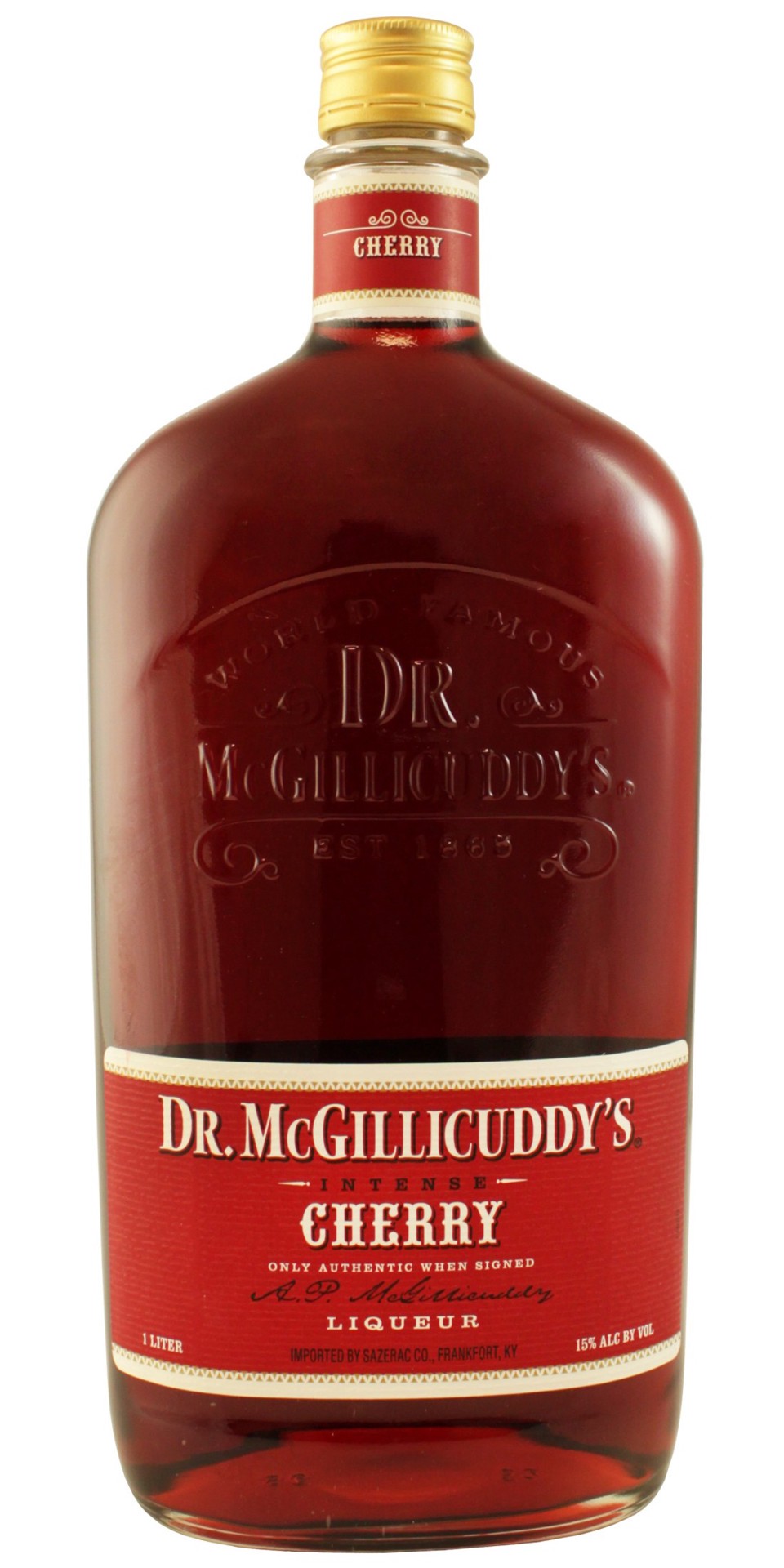 slide 1 of 2, Dr. McGillicuddy's Dr Mcgillicuddys Cherry Schnapps, 1 LT, 1 liter
