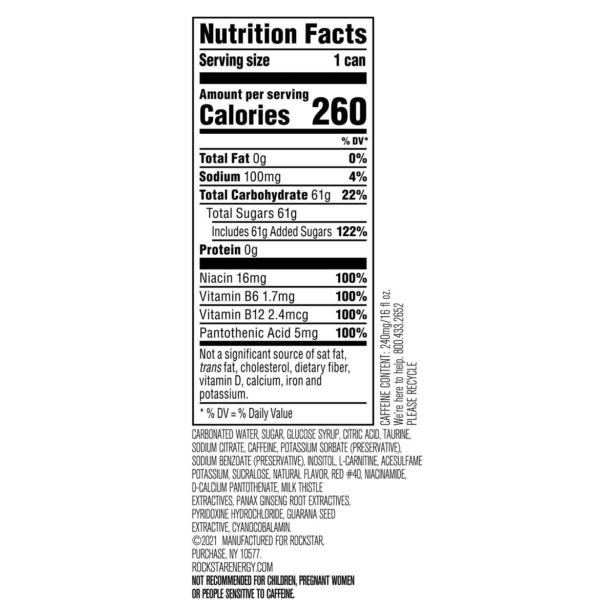 slide 2 of 2, Rockstar Energy Rockstar Punched - 16 fl oz, 16 fl oz