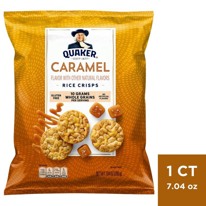 slide 1 of 3, Quaker Rice Crisp Caramel - 7.04oz, 7.04 oz