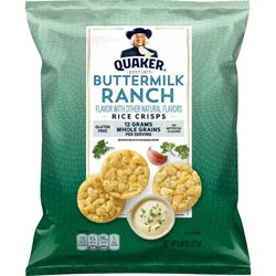 Quaker Buttermilk Ranch Gluten Free Popped Rice Crisps - 6.06oz