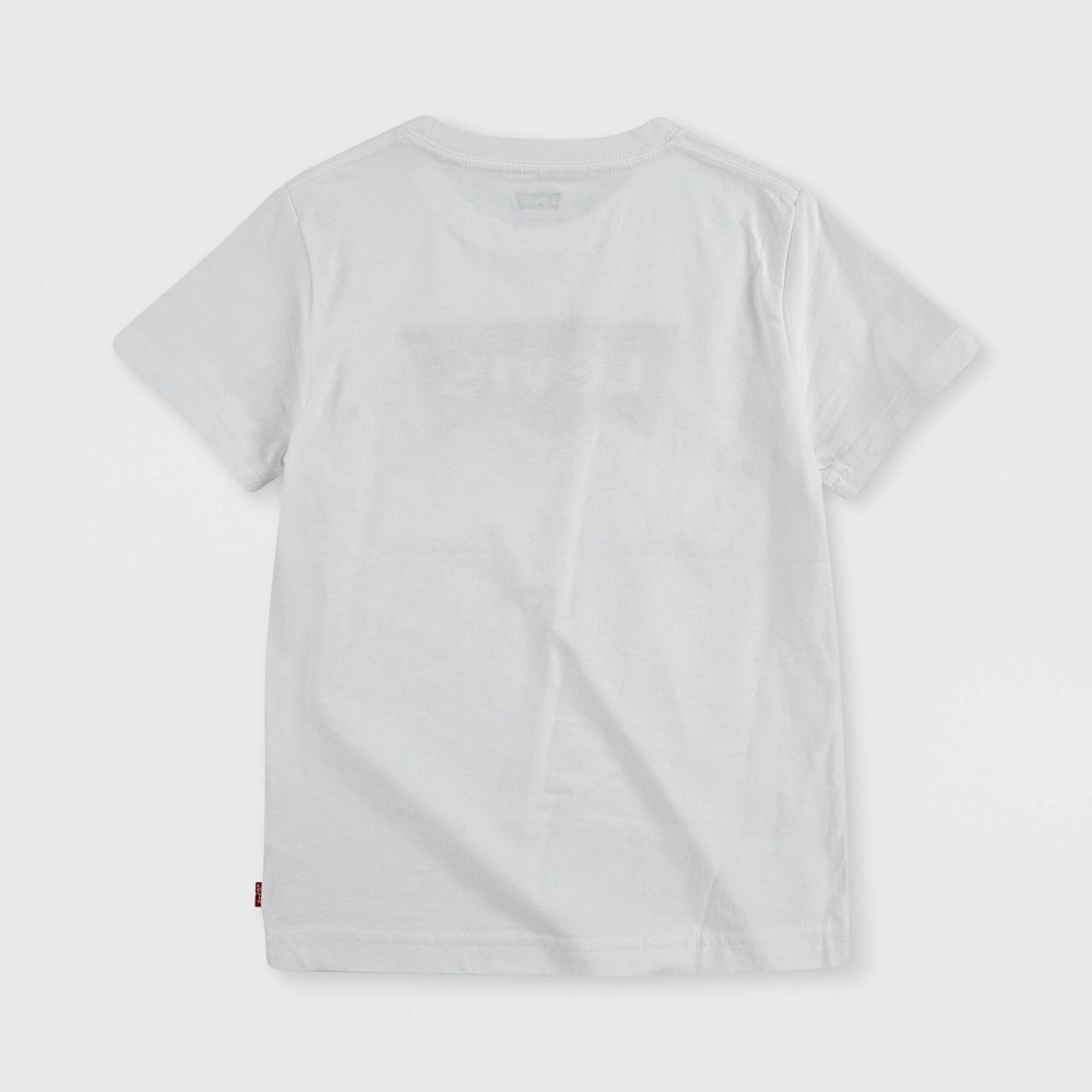 slide 2 of 4, Levi's Boys' Batwing Logo Short Sleeve T-Shirt - White 18-20, 1 ct