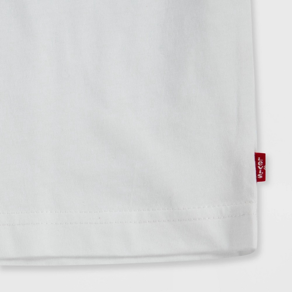 slide 4 of 4, Levi's Boys' Batwing Logo Short Sleeve T-Shirt - White 18-20, 1 ct