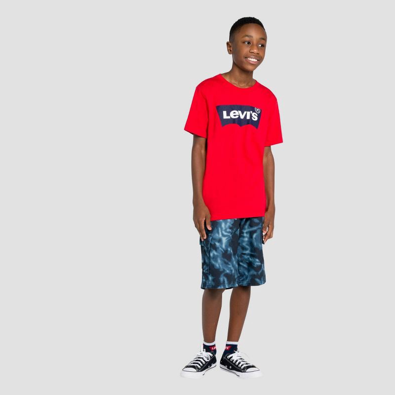 slide 2 of 7, Levi's Boys' Batwing Logo Short Sleeve T-Shirt - Levi's Red 8, 1 ct